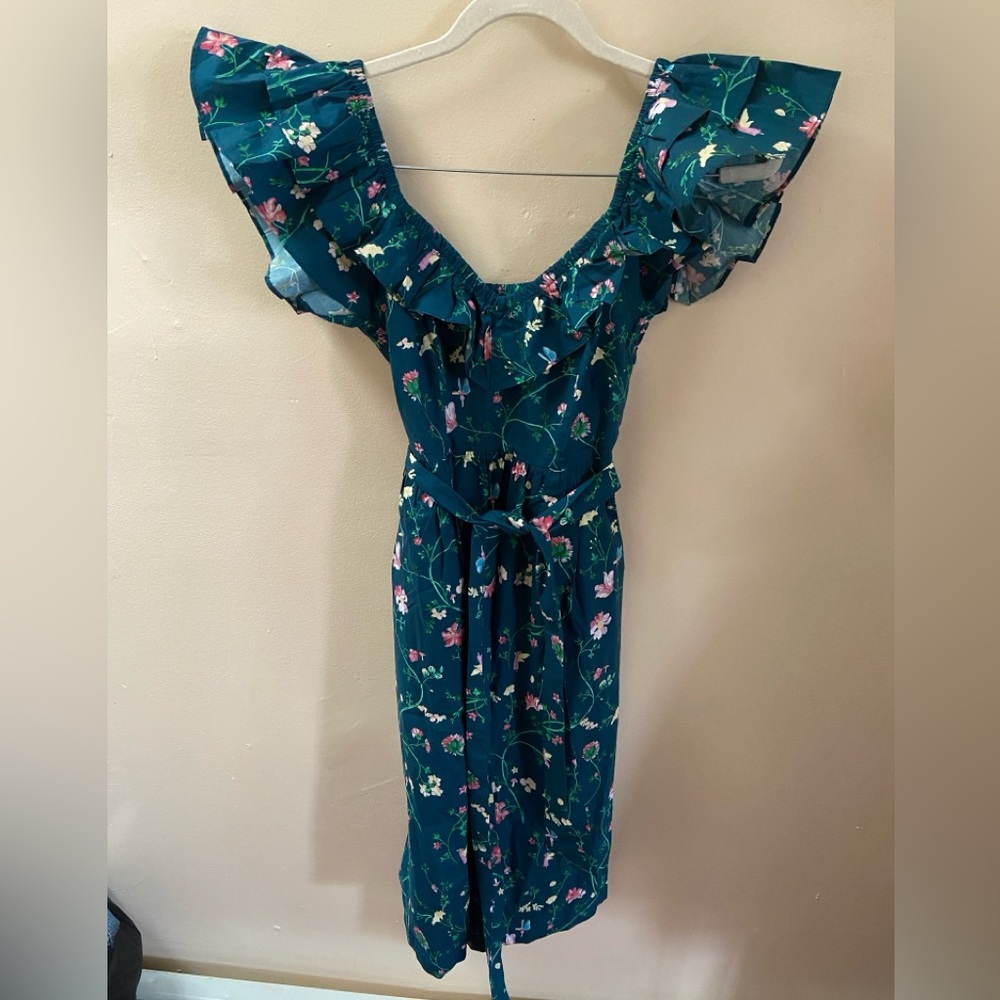 NWT hill house home ava nap midi dress in moody floral